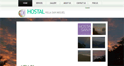 Desktop Screenshot of hostalvillasanmiguel.com
