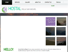 Tablet Screenshot of hostalvillasanmiguel.com